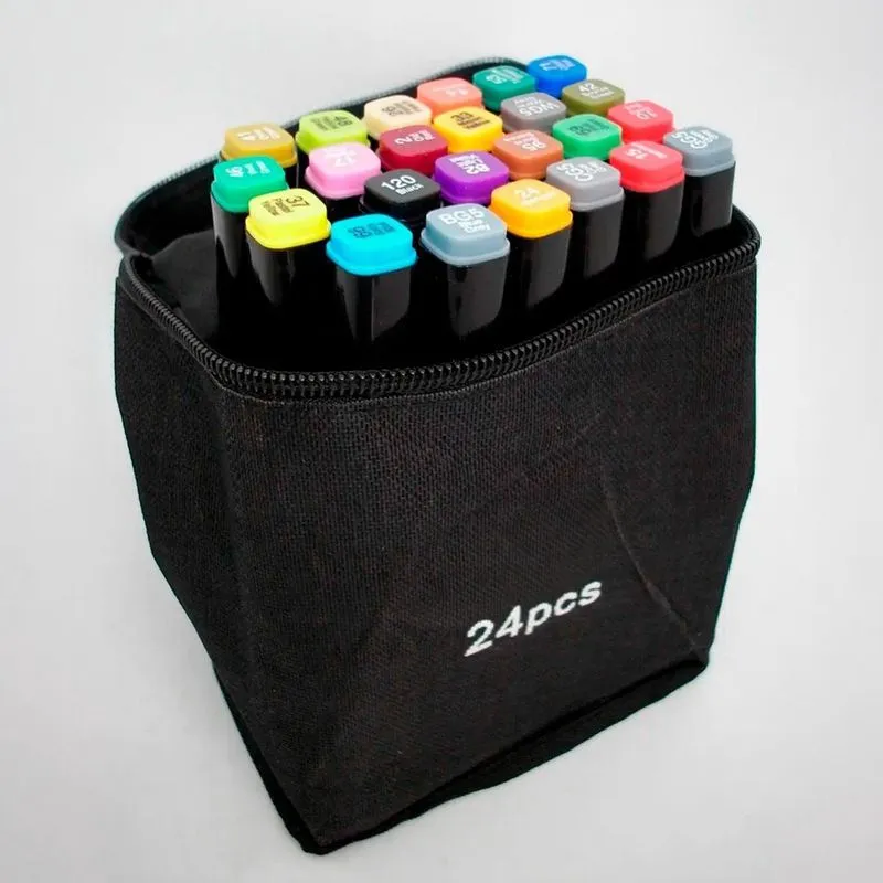 Canetinhas Coloridas Kit 24 Unidades Perfeição Para Artistas