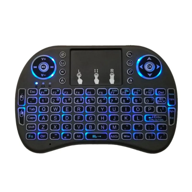 Teclado Mini Com Controle Remoto E Mouse Ideal Tv E Notebook