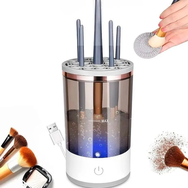 Limpador Recarregável Pincéis Maquiagem Automático Usb
