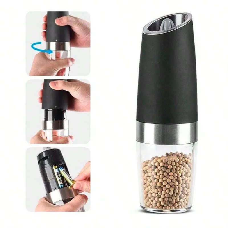 Triturador Elétrico De Grãos Café Pimenta E Sal Para Cozinha