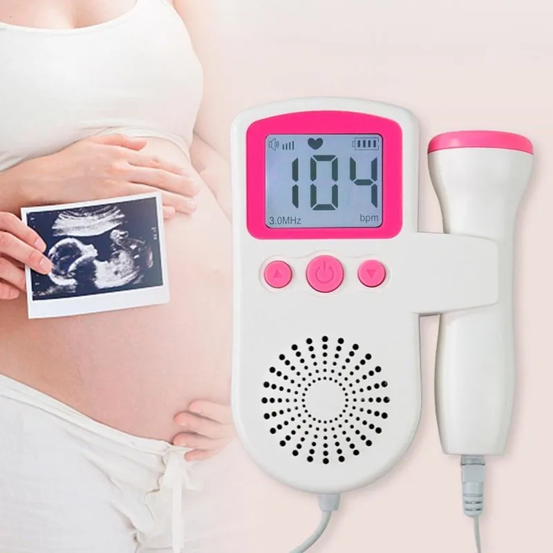 Monitoramento De Frequência Cardíaca Fetal Com Medidor De Alta Precisão