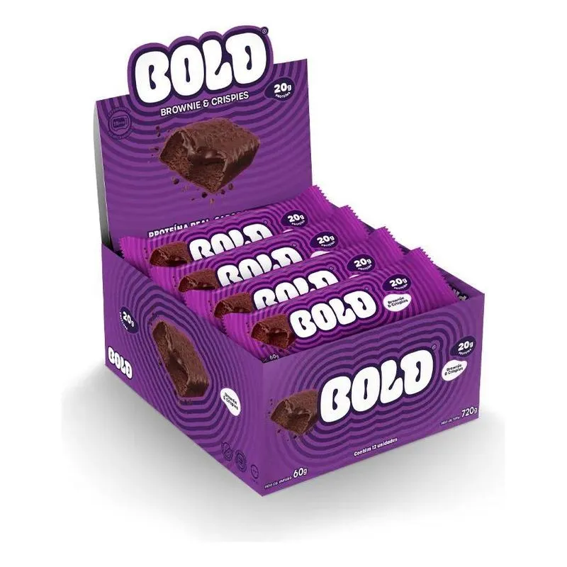 3x Bold Bar Barra De 20g De Proteína 12 Un Barrinha Bold Sna