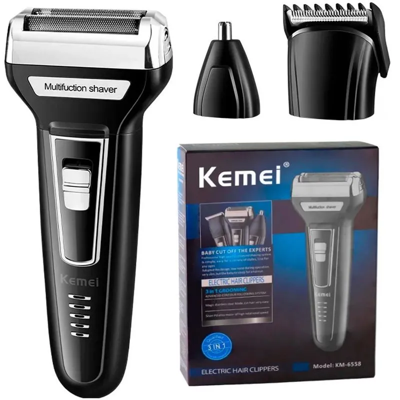 Kemei 3 Em 1 Para Barbearia Profissional E Salão