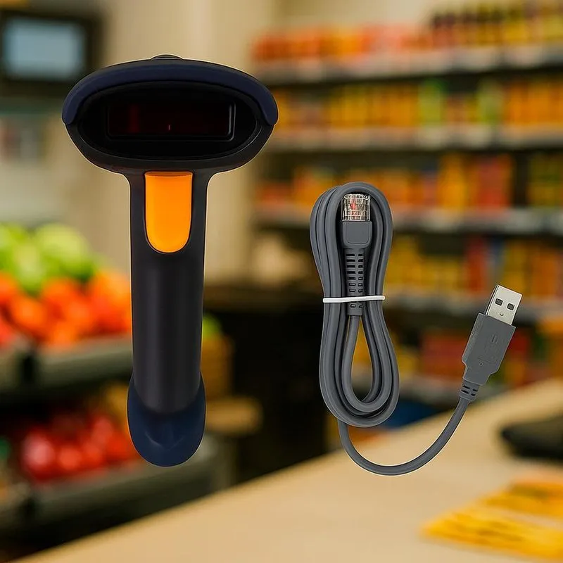 Leitor Código Laser Usb Portátil Para Leitura Rápida