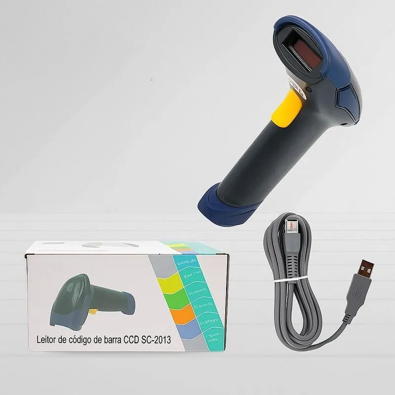 Leitor Código Barras Usb Laser Ideal Para Supermercado
