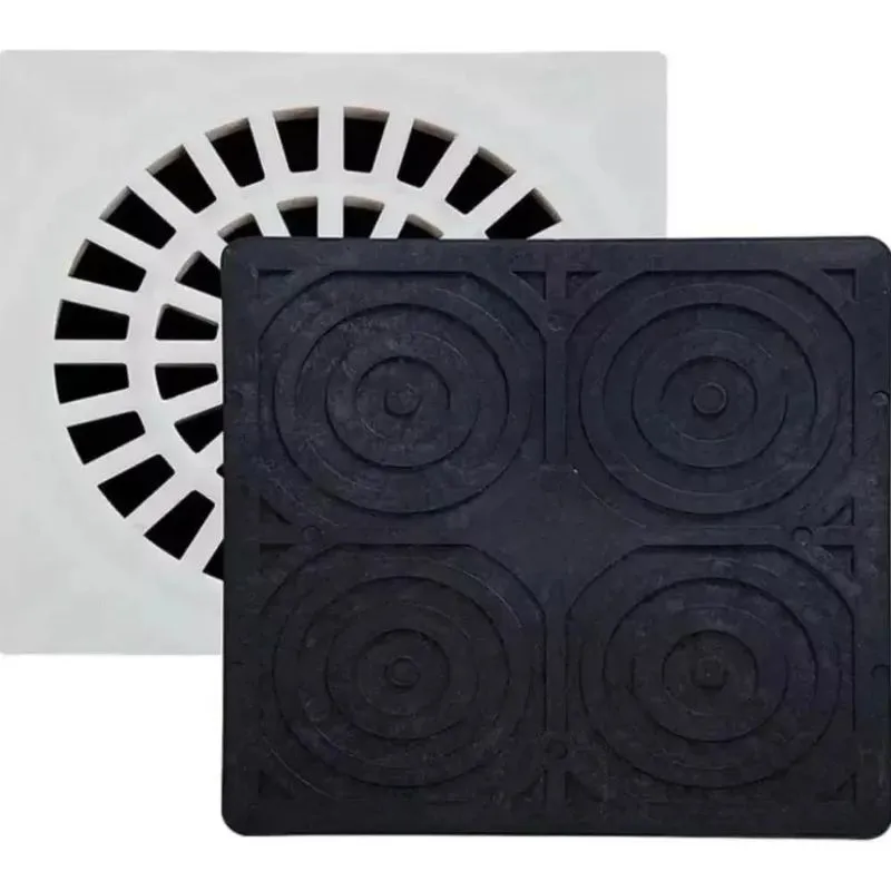 10x Tampa Protetor De Ralo Quadrada 19x19 Emborrachado Evit
