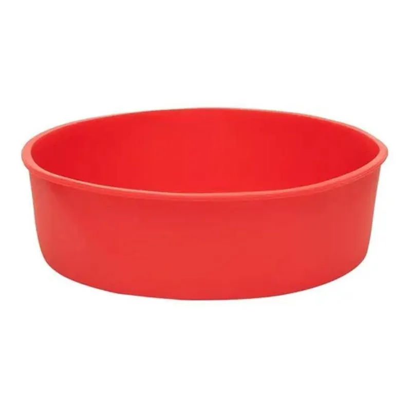 10x Forma Bolo Silicone Redonda Para Cozinha Assadeira - 26