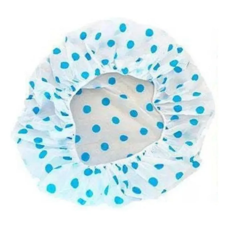 10x Touca De Cabelo Para Banho Plástica Com Elástico Resist