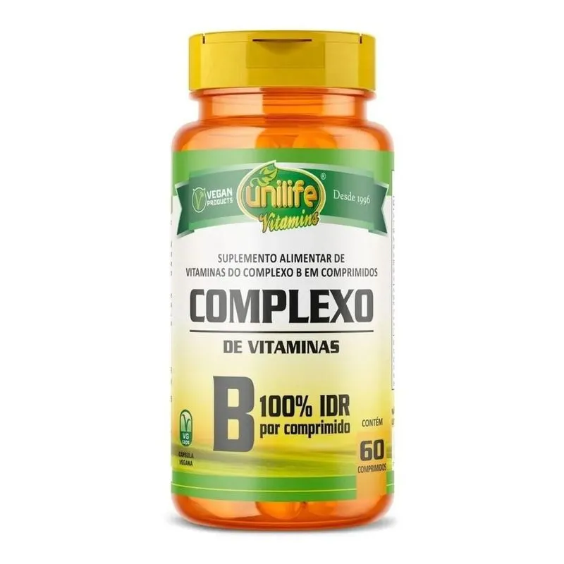 2x Complexo B Unilife 60 Comprimidos Sem Sabor