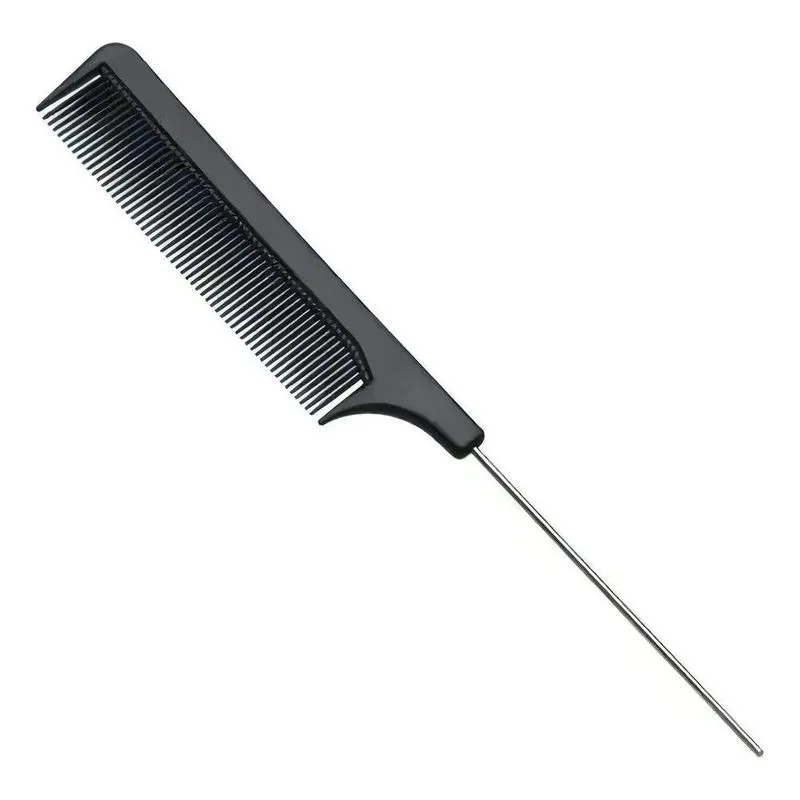 10x Pente Plástico Cabo Metálico Separador De Mechas Santa