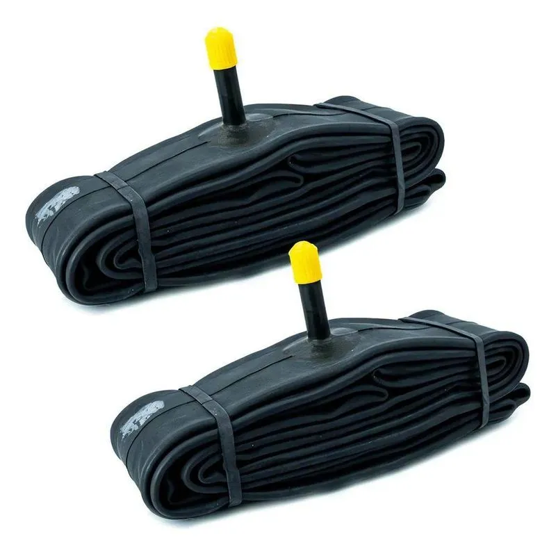 2x Par Câmara De Ar Bicicleta Aro 14/16 Pirelli Bico Grosso