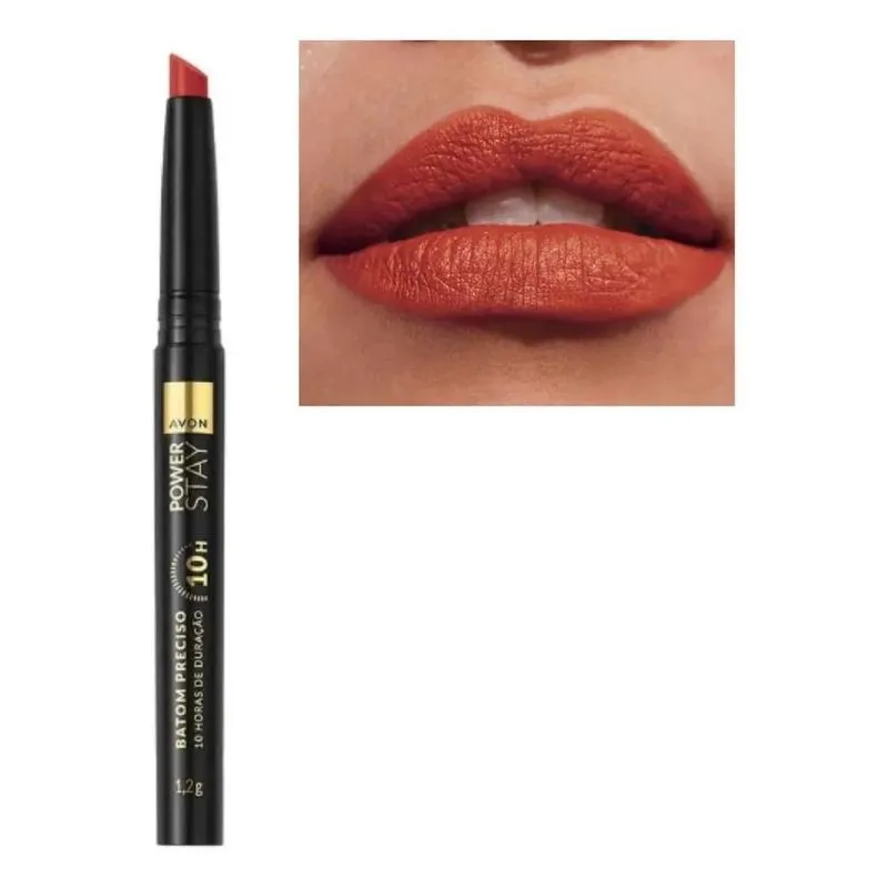 10x Avon Power Stay Batom Preciso Matte 10h 1,2g
