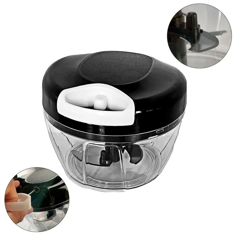Processador Triturador Manual Corda Cebola Alho 500ml