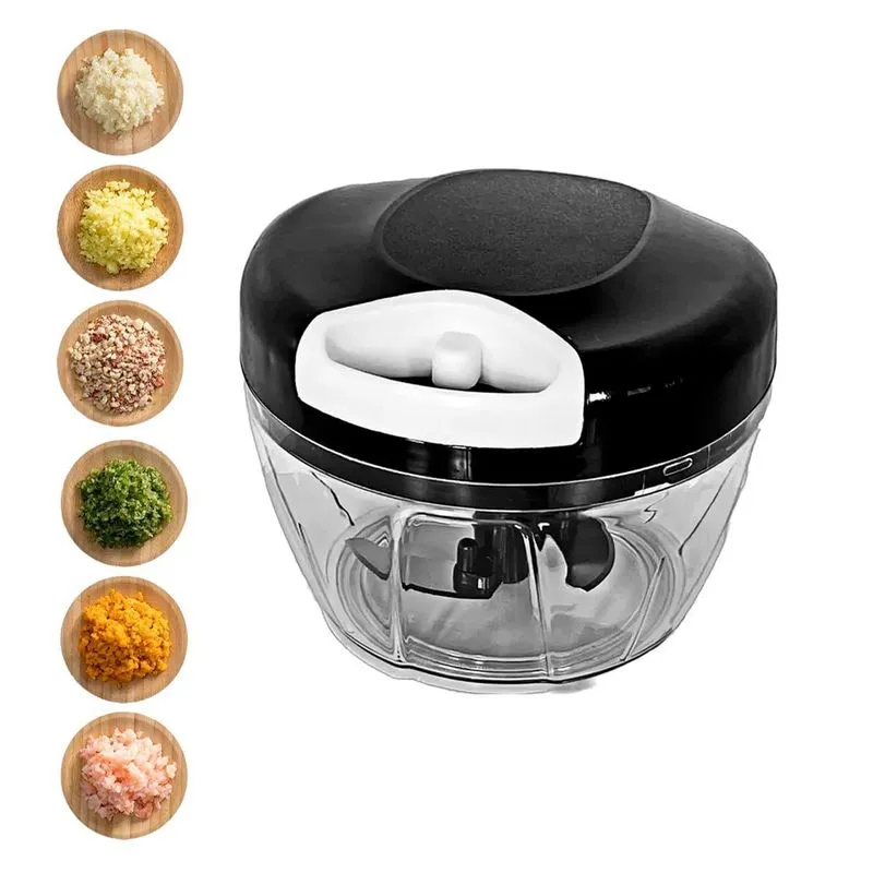 Mini Processador Triturador De Alimentos Manual 500ml