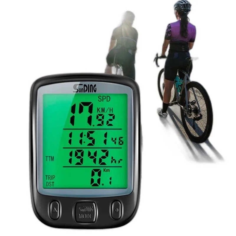 Computador Bicicleta Luz Noturna E Funcionalidade Sem Fio