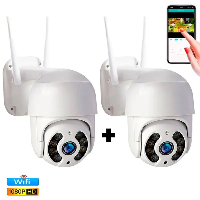 Kit 2 Câmeras Externa À Prova D'água Full Hd Infravermelho