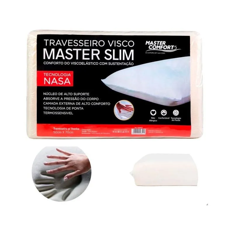 Travesseiro Master Confort Antialérgico E Macio