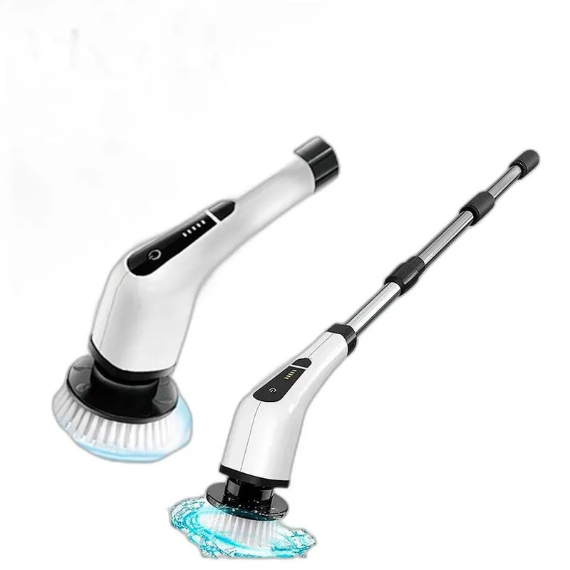 Esfregão Elétrico Portátil Giratório S/fio Limpeza Chão E