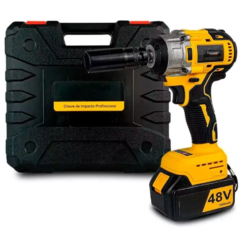 Chave De Impacto E Furadeira 48V Bivolt Profissional Mandril