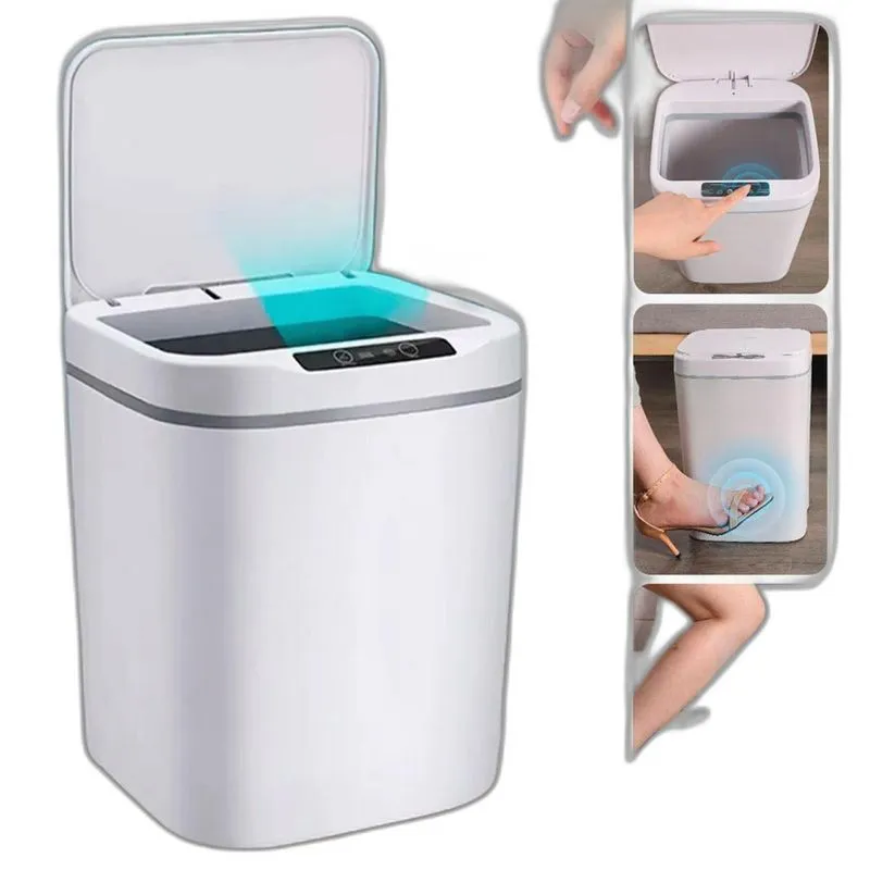 Lixeira Inteligente Automática Sensor Recarregável Cozinha