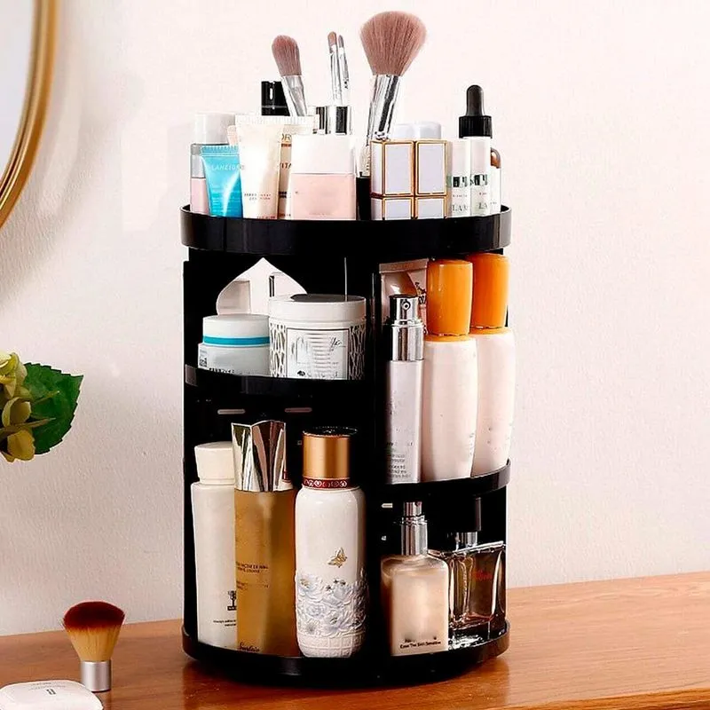 Organizador De Maquiagem Com Espaço Organizar Batons E Bases