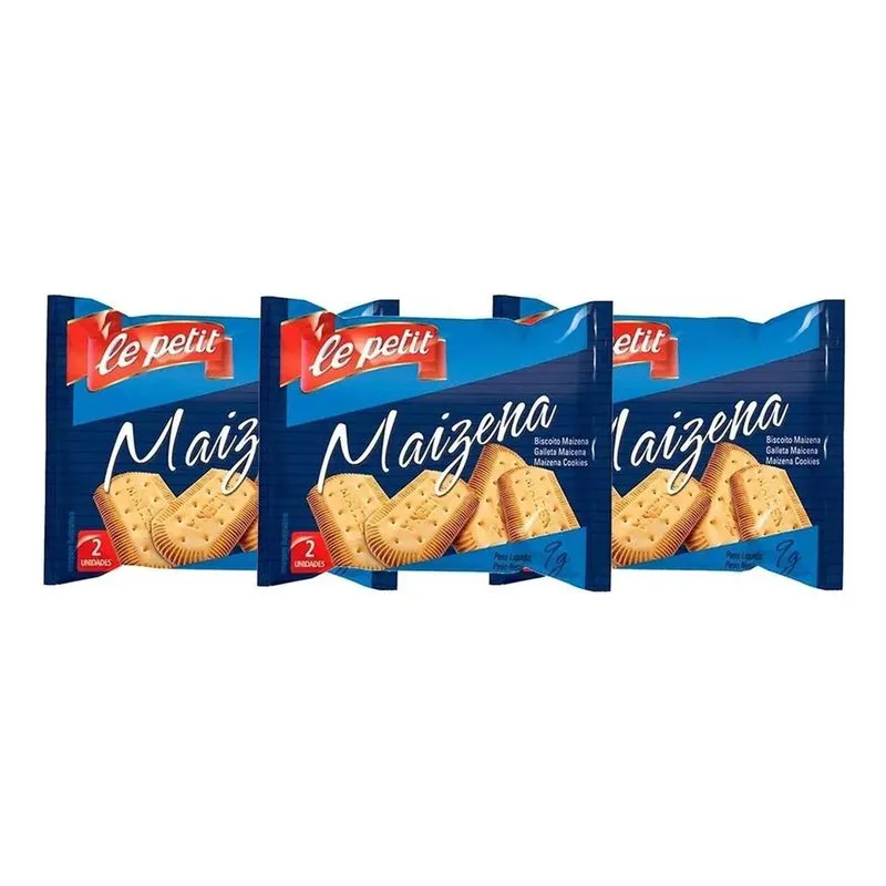 5x Le Petit Caixa De Bolachas - Maizena - 2 Kg - Unidade -