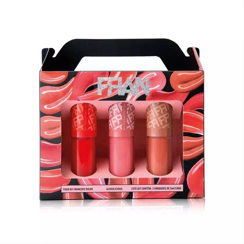 10x Kit Gloss Fran - Glosslicious By Franciny Ehlke