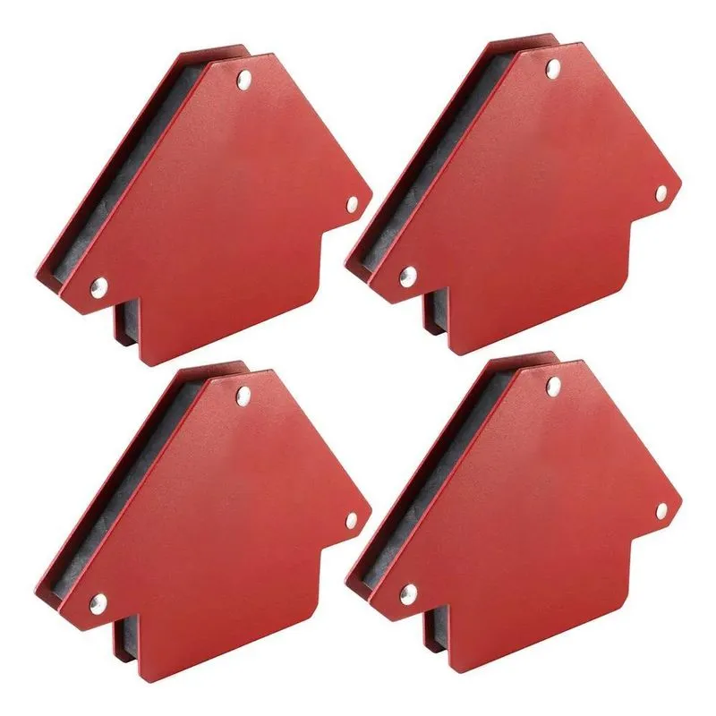 2x Kit 4 Esquadro Magnetico Solda 12 Kg Soldador Serralheiro
