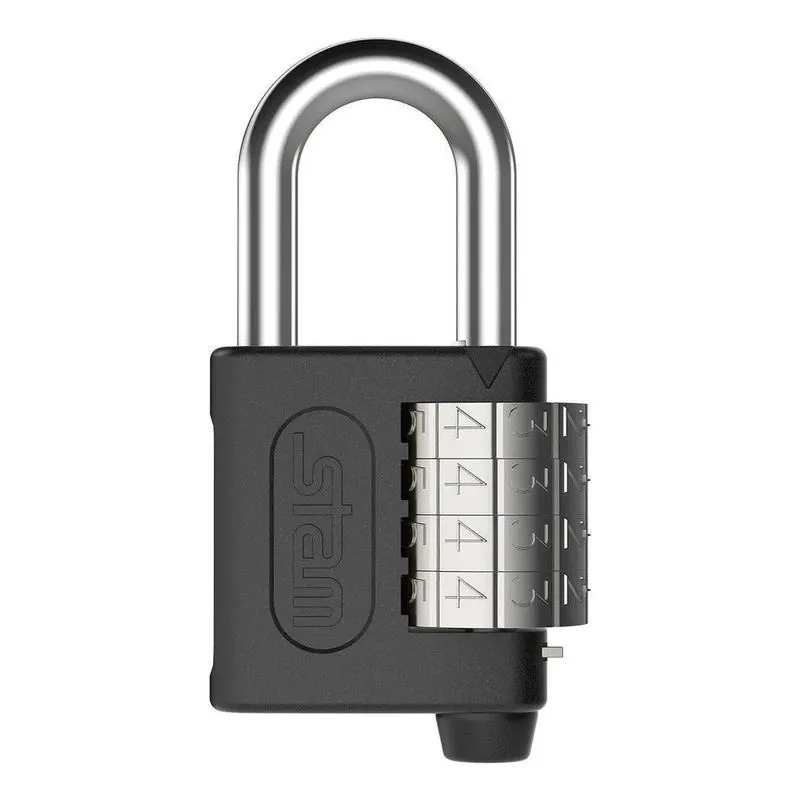 10x Cadeado De 40mm Com Segredo Sem Chave Preto Fosco - Sta