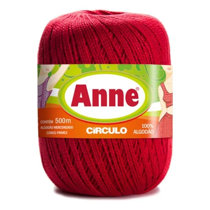 Fio Anne 500m Novelo Tricô Crochê Da Circulo - 3581 - Pimen