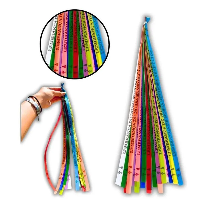 100 Fitas Coloridas De Nossa Senhora Aparecida -
