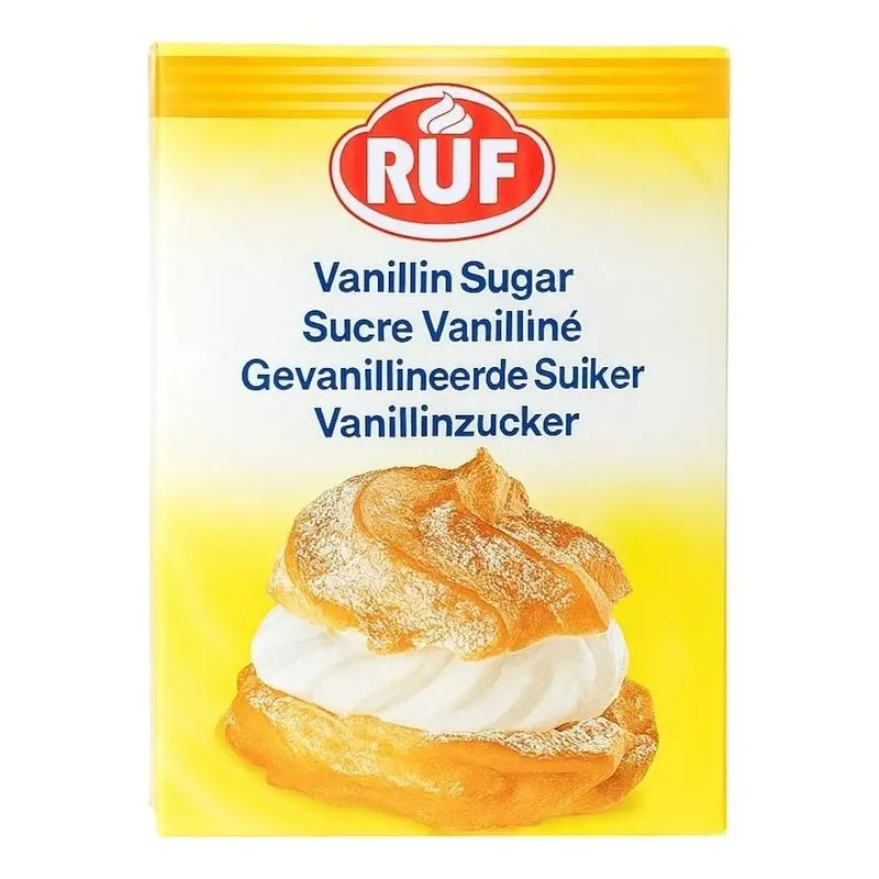 2x Açúcar De Baunilha 80g (contém 10 Pacotes) - Ruf