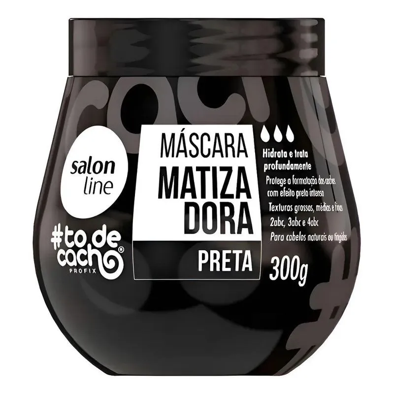 Salon Line Todecacho Máscara Matizadora Preta 300g