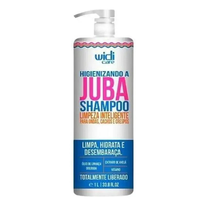 10x Shampoo Widi Care Higienizando A Juba 1l Cachos E Cresp