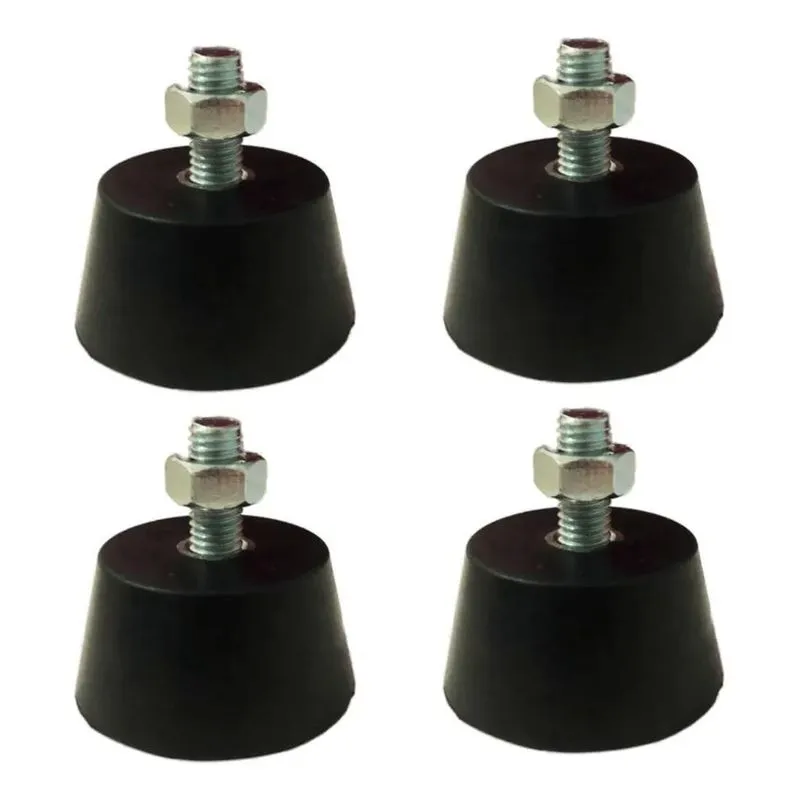 3x 4 Peças Amortecedor De Vibração 200kg Pé Borracha M8 Mm