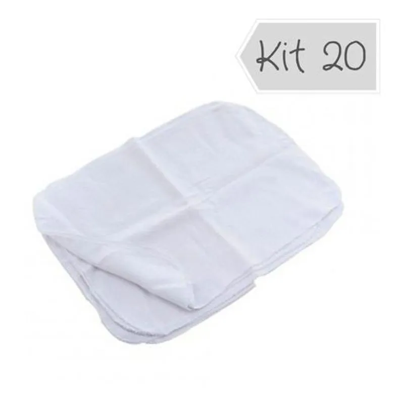 Pano Limpeza Multiuso Absorvente 38x28cm - 20 Unds