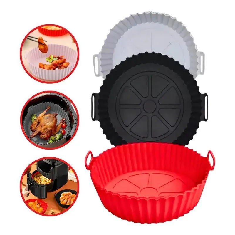10x Purus Kit 3 Formas Assadeira Airfryer Forno Microondas
