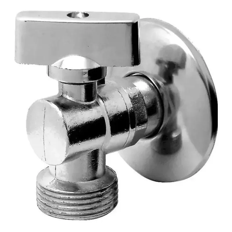 5x Registro Torneira Esfera Maquina Lavar Metal Cromado Cor