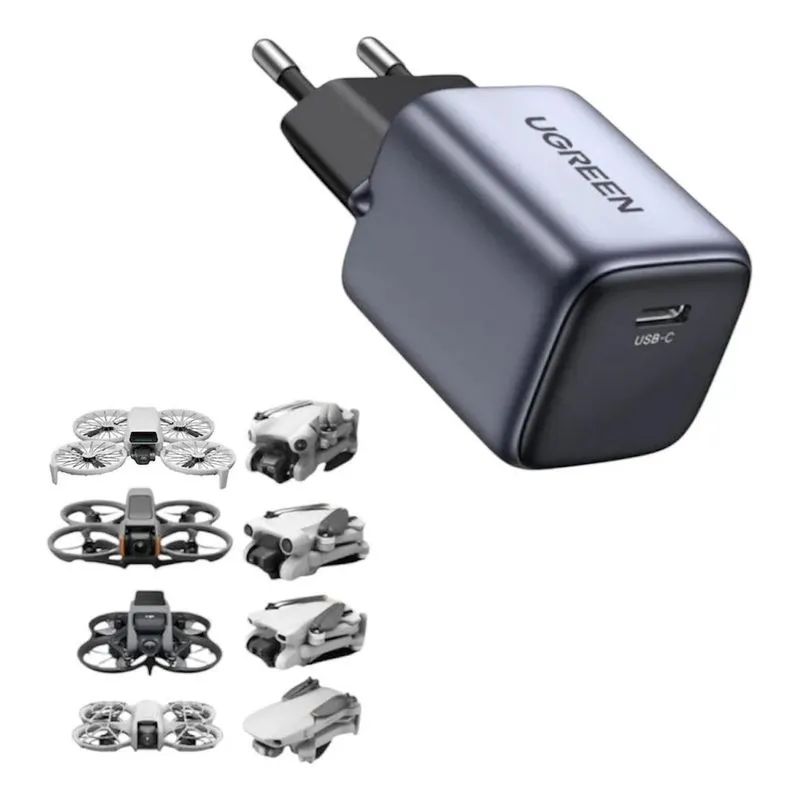 10x Carregador Drone Dji Mini 3 Pro, Mini 4 Pro Avata 30w U
