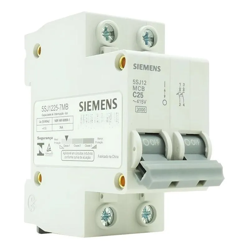 Disjuntor Siemens Bipolar Curva C 10a 16a 20a 25a 32a 5 25a
