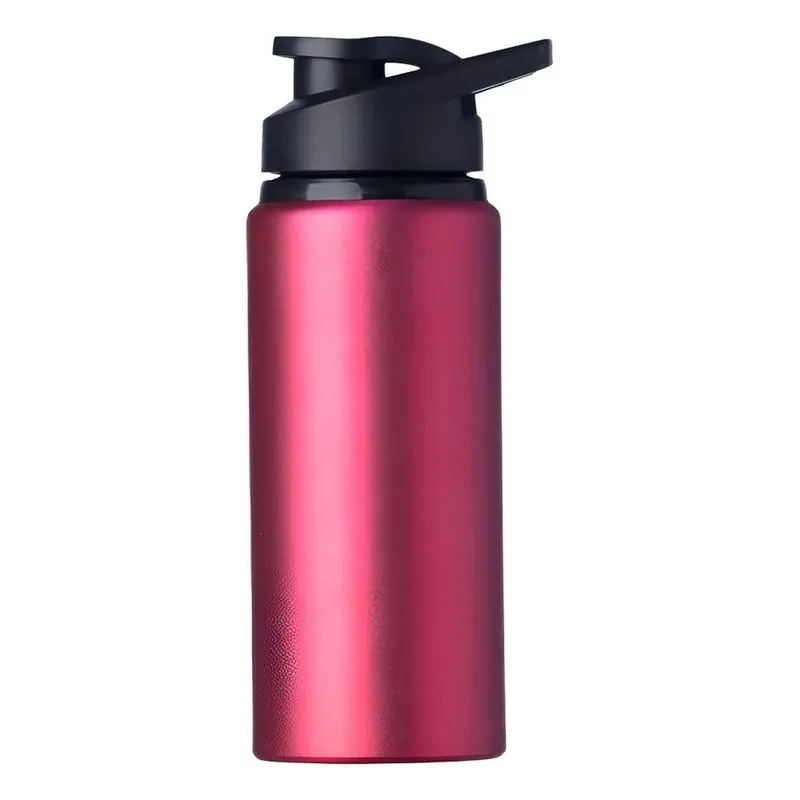 2x Garrafa Squeeze 600ml Alumínio Fitness Água Academia