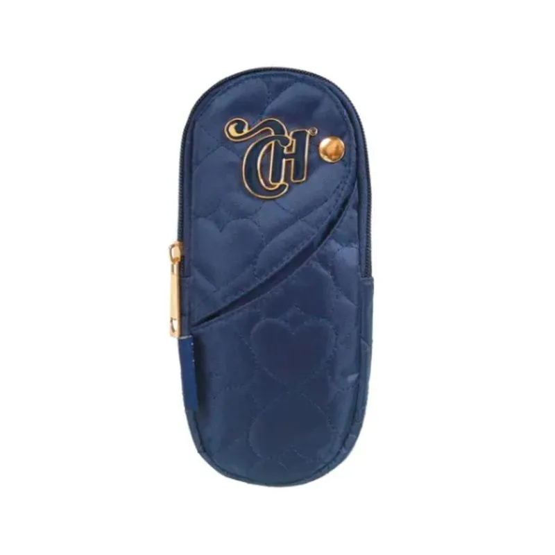 Necessaire Estojo Capricho Azul Escuro Material Escolar