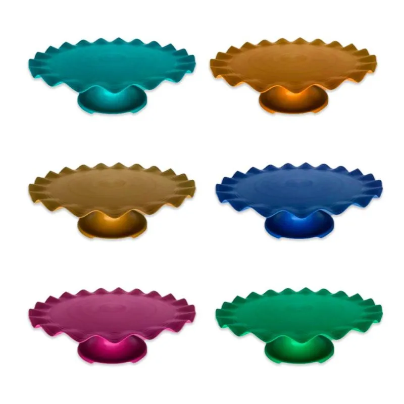 Boleiras Bailarina Base Porta Doce Plástico 32cm 5 Unidades