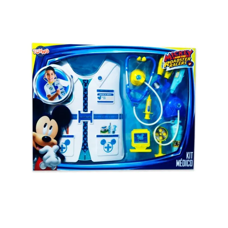 Kit Médico Colete Mickey Roadster Racers 9 Peças Toyng