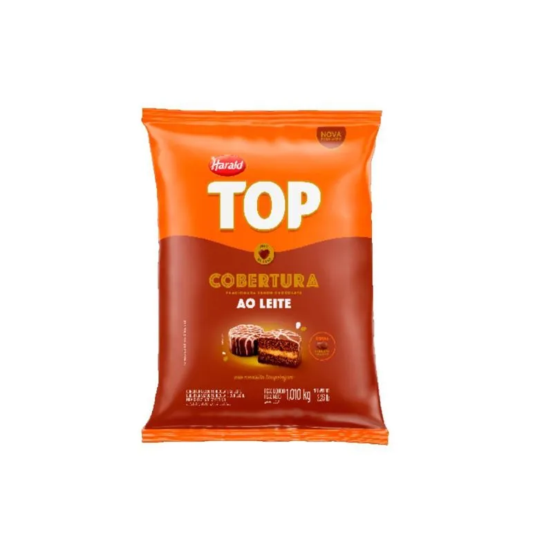 Cobertura Gotas De Chocolate Ao Leite 1,010kg Top Harald