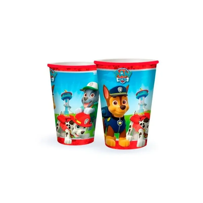 Copos Descartáveis Festa Patrulha Canina 180ml Regina 8un