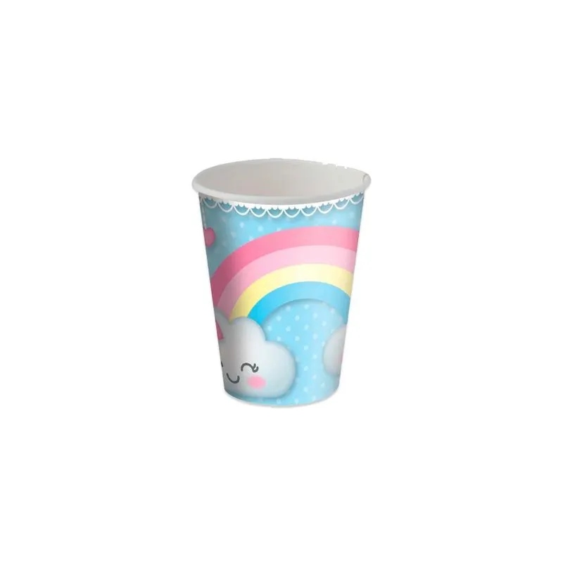Copos Descartáveis Festa Chuva De Amor 200 Ml Com 8 Un
