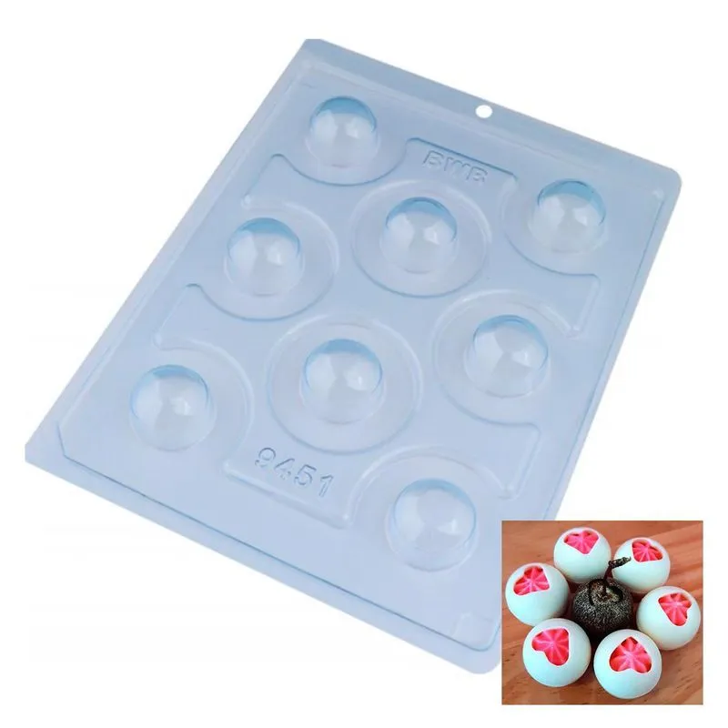 10 Formas De Chocolate Bwb Esfera Com Coração 30mm