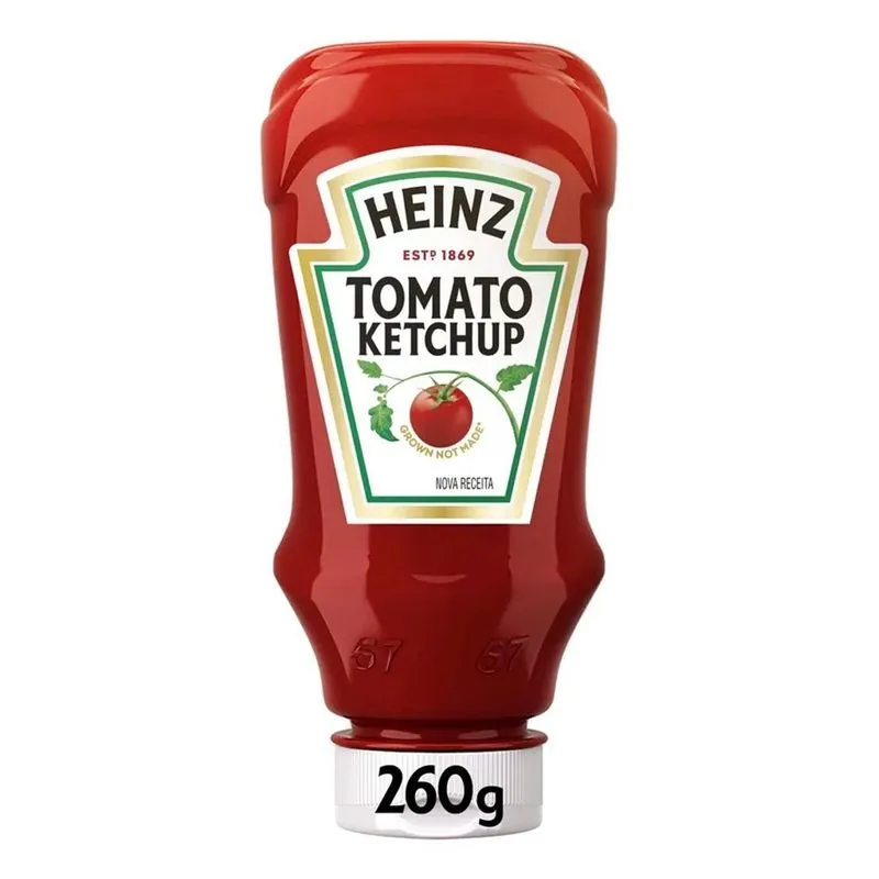 5x Ketchup Heinz Tradicional 260g, 1 Unidade