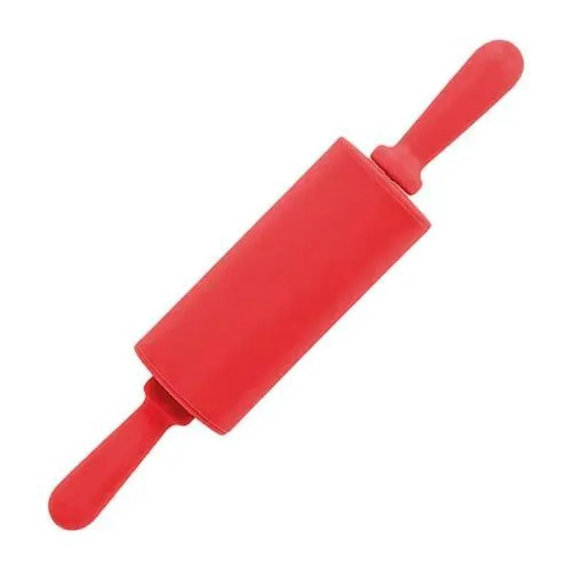 5x Mini Rolo Abridor De Massa Pizza 22 Cm Silicone Antiadere